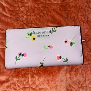 Kate Spade Floral Wallet - Light Purple